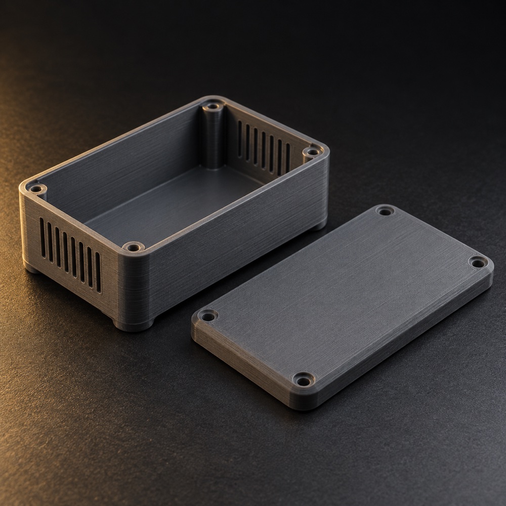 AI-visualisering: 3D-printet kabinett